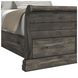 Hyde Charcoal Queen Sleigh Storage Bed