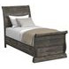 Hyde Charcoal Twin Sleigh Storage Bed