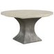 Cotiere Cream Linen and Sanded Bronze 50" Round Dining Table