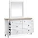 Windmill Harbour White Whisp and Sand Panel Bedroom Set