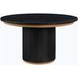 Magnolia 52" Black Round Dining Table