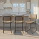 Tribeca Gray Upholstered Counter Height Stool