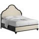 Atrium Beige Upholstered King Panel Bed
