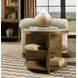 Mosaic Rich Golden Brown Round Mulholland Round End Table