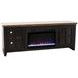 Providence Black and Bourbon 66" TV Stand with Fireplace