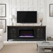 Providence Black and Bourbon 66" TV Stand with Fireplace
