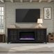 Providence Black and Bourbon 66" TV Stand with Fireplace