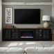Providence Black and Bourbon 96" TV Stand with Fireplace
