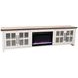 Providence White and Bourbon 96" TV Stand with Fireplace
