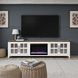 Providence White and Bourbon 96" TV Stand with Fireplace