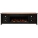 Providence Black and Bourbon 83" TV Stand with Fireplace