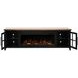 Providence Black and Bourbon 83" TV Stand with Fireplace