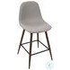 Pebble Light Grey Counter Stool Set Of 2