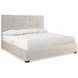 Mason Beige and Lume King Upholstered Panel Bed