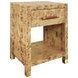 Pelham Brown Rectangular 1 Drawer Side Table