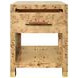 Pelham Brown Rectangular 1 Drawer Side Table