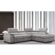 Perla Light Gray Premium Leather Power Reclining RAF Sectional