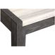 Plum Creek Ravenwood Black and White 60" Marble Top Writing Desk