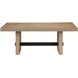 Aubrey Brown Rectangular Coffee Table