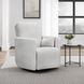 Trenton Acadia White Manual Swivel Glider Recliner with Pillows