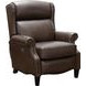 Philadelphia Ashford Walnut Leather Triple Power Recliner with USB Charging and Nailhead Trim