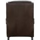 Philadelphia Ashford Walnut Leather Triple Power Recliner with USB Charging and Nailhead Trim