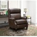 Philadelphia Ashford Walnut Leather Triple Power Recliner with USB Charging and Nailhead Trim