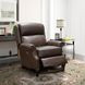 Philadelphia Ashford Walnut Leather Triple Power Recliner with USB Charging and Nailhead Trim