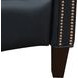 Philadelphia Shoreham Blue Leather Triple Power Recliner with USB Charging and Nailhead Trim