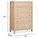 Merrifield Sandstone Beige 5 Drawer Chest