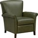 Phoebe Dobbs Sage Leather Push Thru The Arms Recliner