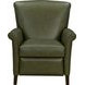 Phoebe Dobbs Sage Leather Push Thru The Arms Recliner