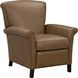 Phoebe Hillwood Toffee Leather Push Thru The Arms Recliner