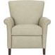 Phoebe Cashmere Stone Leather Push Thru The Arms Recliner