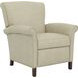 Phoebe Cashmere Stone Leather Push Thru The Arms Recliner