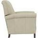 Phoebe Cashmere Stone Leather Push Thru The Arms Recliner