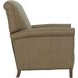 Phoebe Cashmere Taupe Leather Push Thru The Arms Recliner