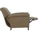 Phoebe Cashmere Taupe Leather Push Thru The Arms Recliner