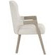 Gwendolyn Cerused Taupe Upholstered Arm Chair Set of 2