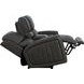 Pierce Homerun Dark Gray Leather Zero Gravity Power Reclining Living Room Set with Power Headrests and Lumbar