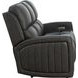 Pierce Homerun Dark Gray Leather 87" Zero Gravity Power Reclining Sofa with Power Lumbar and USB Charging