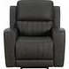 Pierce Homerun Dark Gray Leather Zero Gravity Power Reclining Living Room Set with Power Headrests and Lumbar