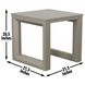 Dalilah Gray Patio Square End Table