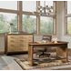 Mosaic Medium Walnut and Ivory Leather 12 Drawer Zurich Accent Chest