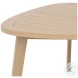 Radius Natural Outdoor Patio Triangle End Table
