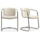 Freeman Blended Cream Upholstered Dining Chair Set of 2