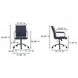 Roy Black Leather Upholstered Office Chair