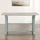 Darcy Beige and Mint Green 82" Extendable Rectangular Counter Height Table
