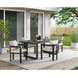 Fresca Dark Gray and Beige Outdoor Upholstered Dining Chair Set of 2