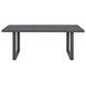 Fresca Dark Gray 77" Outdoor Rectangular Dining Table